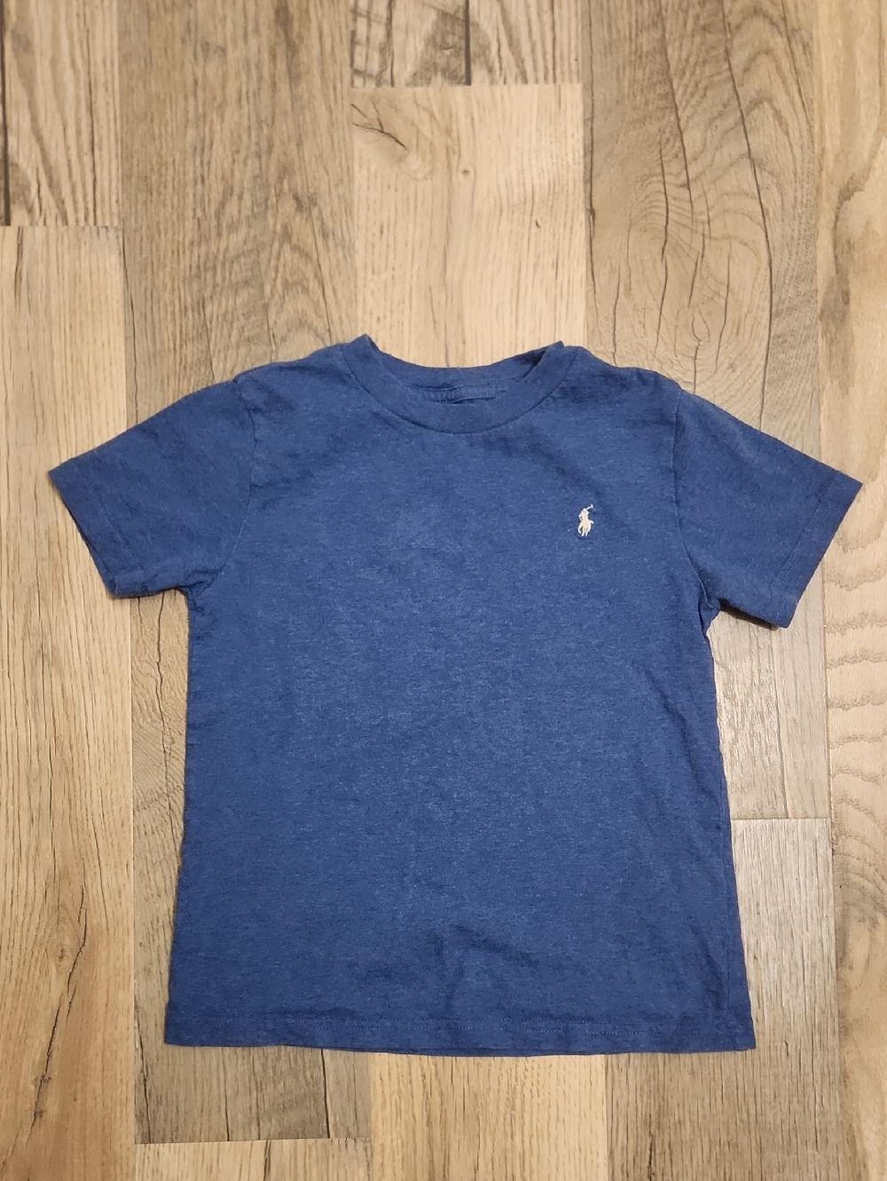 Ralph Lauren Heathered Navy Short-Sleeve Polo Tee